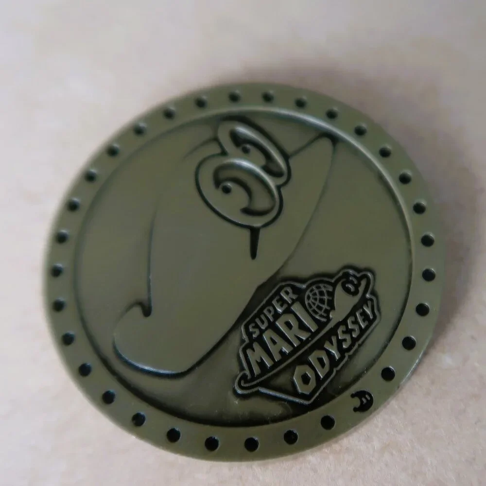 Nintendo Collectible Super Mario Odyssey Cappy Double-Sided Metal Coin Token